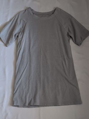 Gray Cotron T-shirt Dress